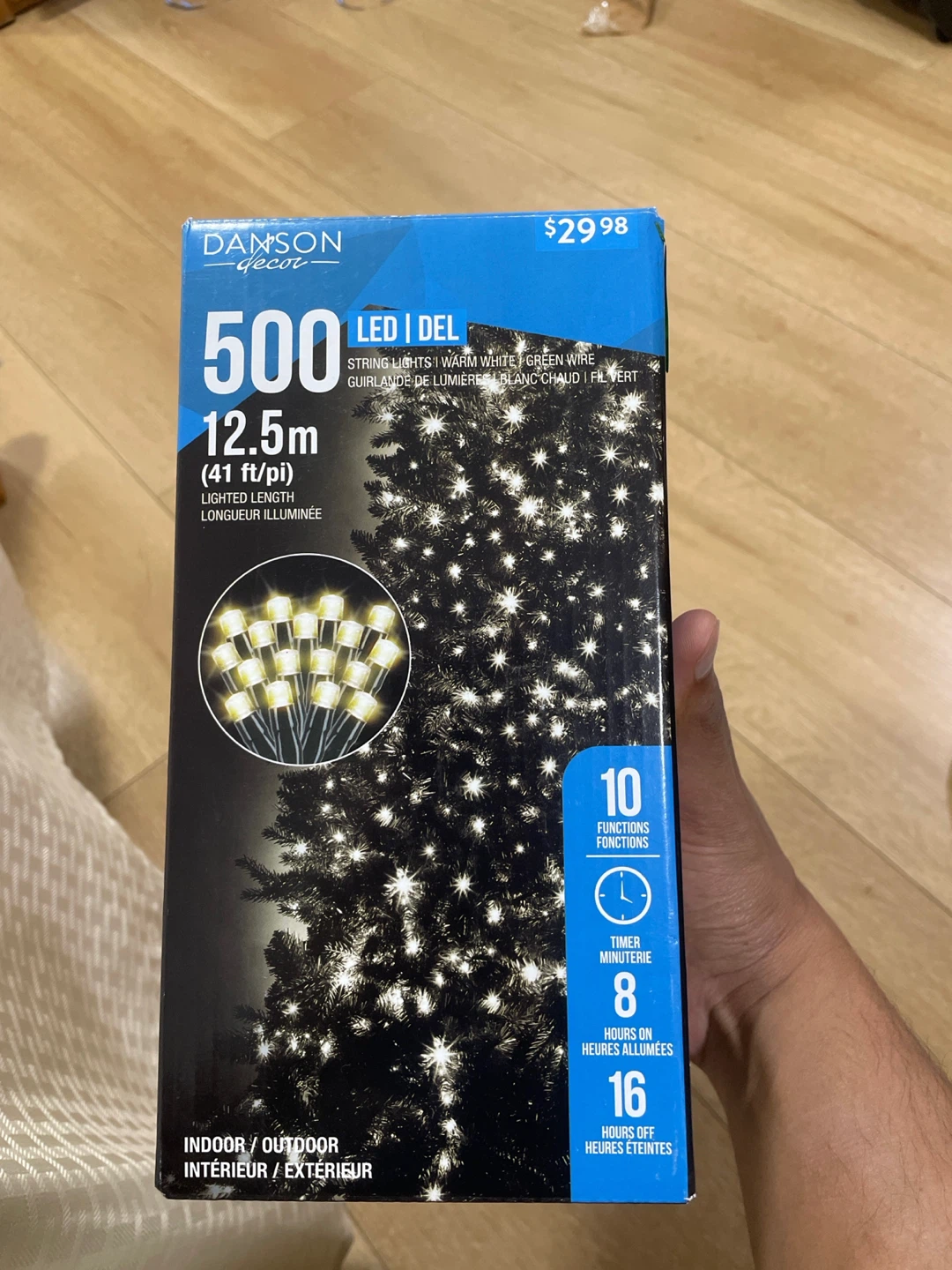 Danson Decor 500 LED Warm White String Lights