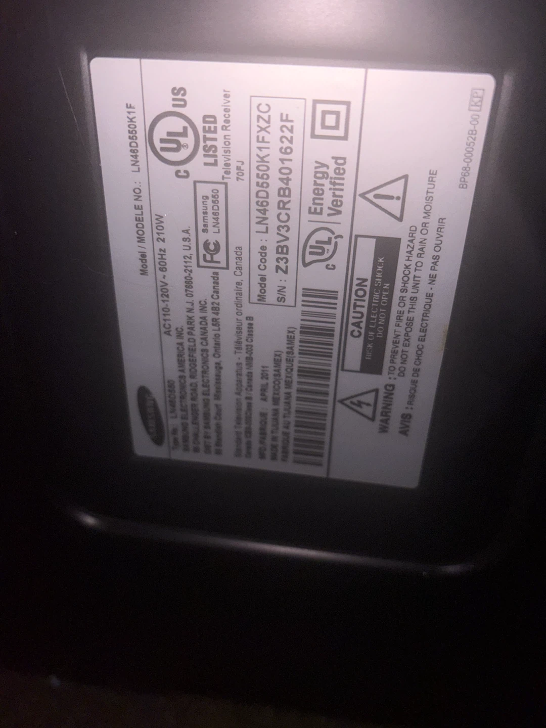 46” Samsung TV - photo 2