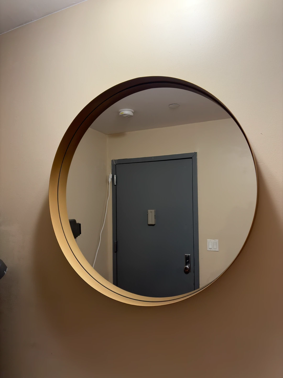 West Elm Round Gold Mirror - photo 2