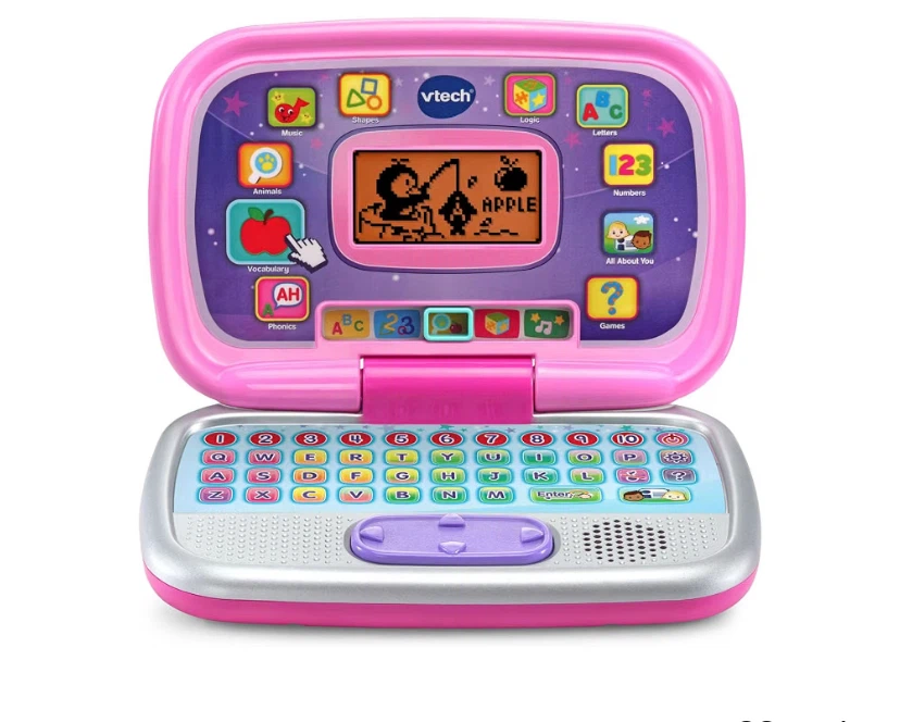 New VTech Play Smart Preschool Laptop, Pink (English Version)
