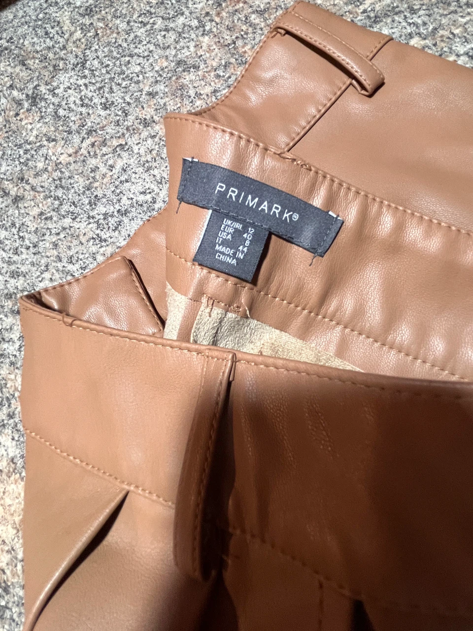 Primark Faux Leather Shorts Size 8 - photo 2