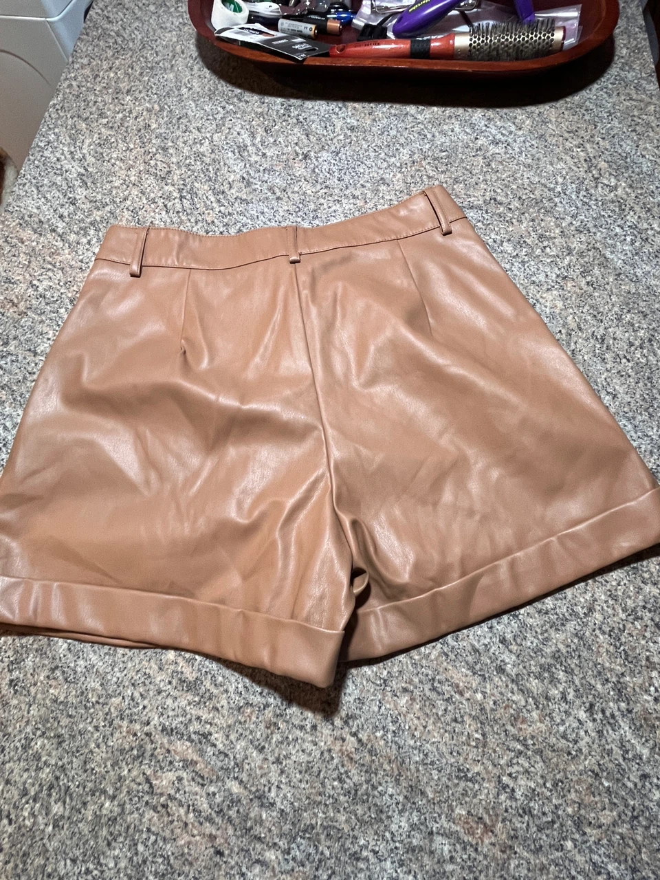 Primark Faux Leather Shorts Size 8 - photo 3
