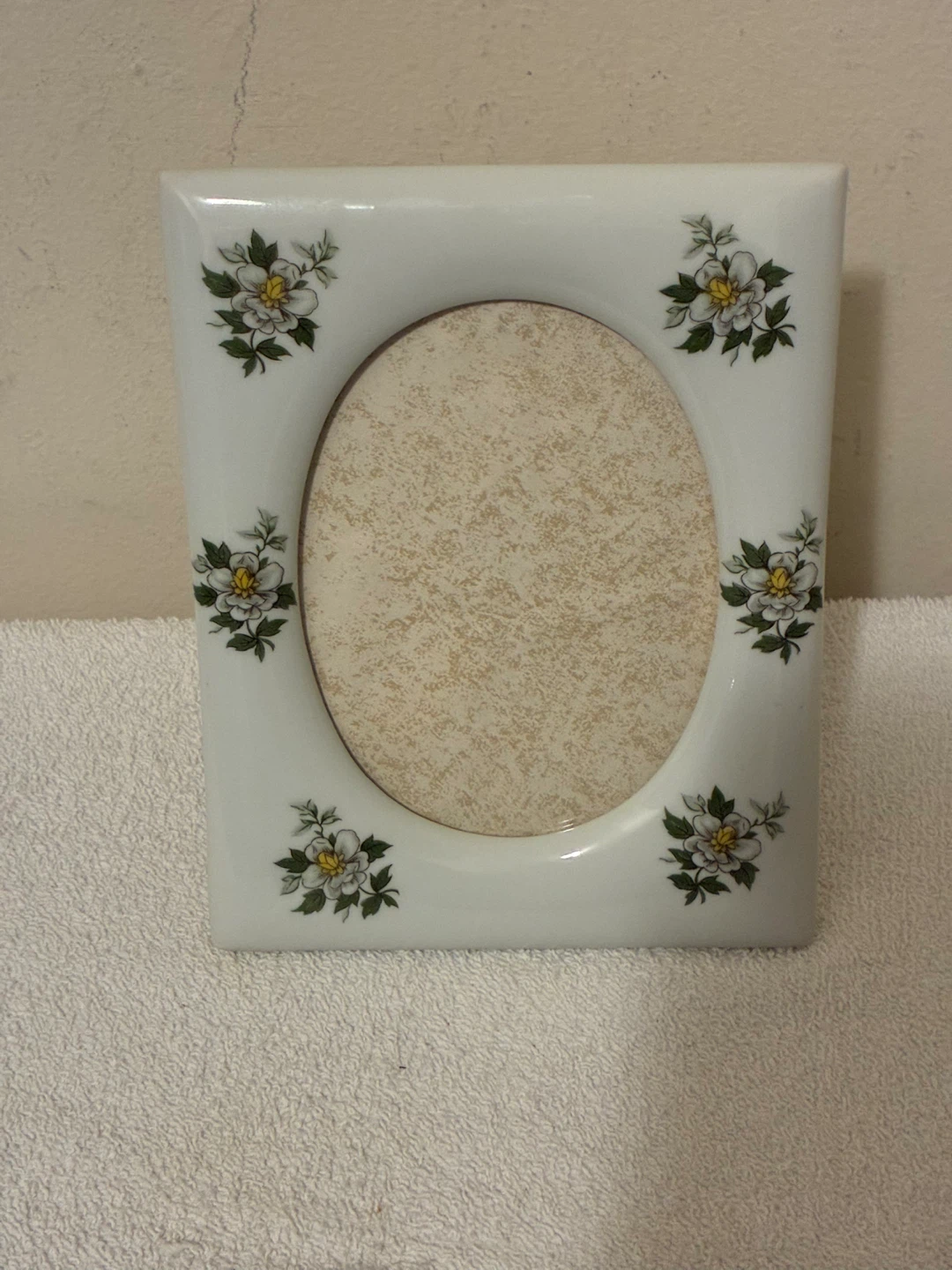 Arnart Import inc Vintage Porcelain floral motif picture frame