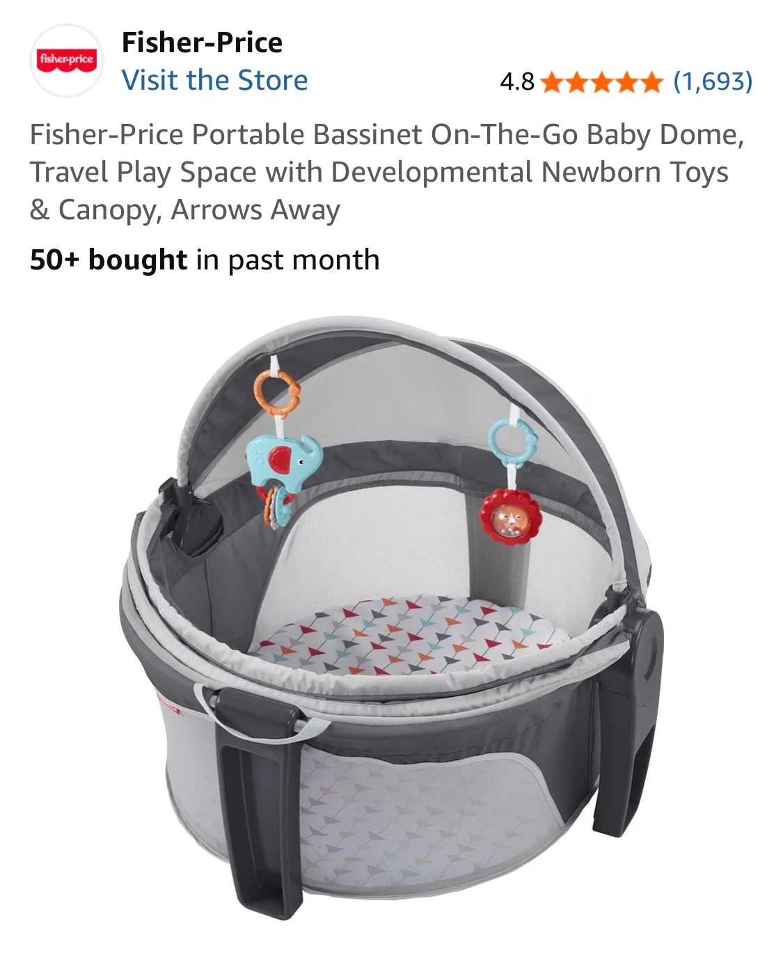 Fisher-Price On-The-Go Baby Dome FVC25 - photo 2