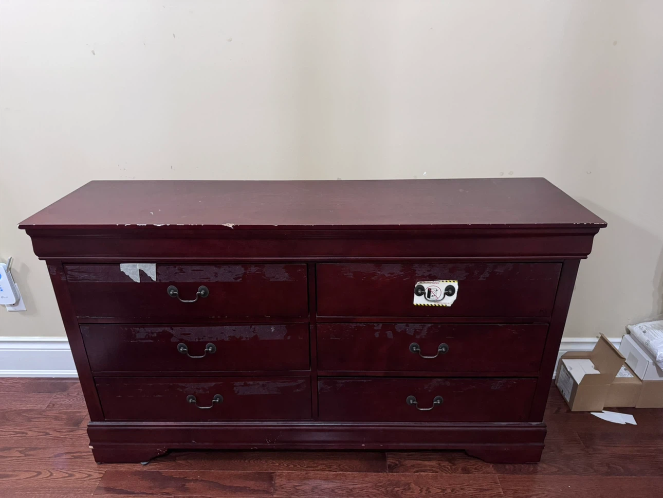 Cherry Wood Bedroom Set – Dresser, Nightstand, Twin Bed Frame - photo 3