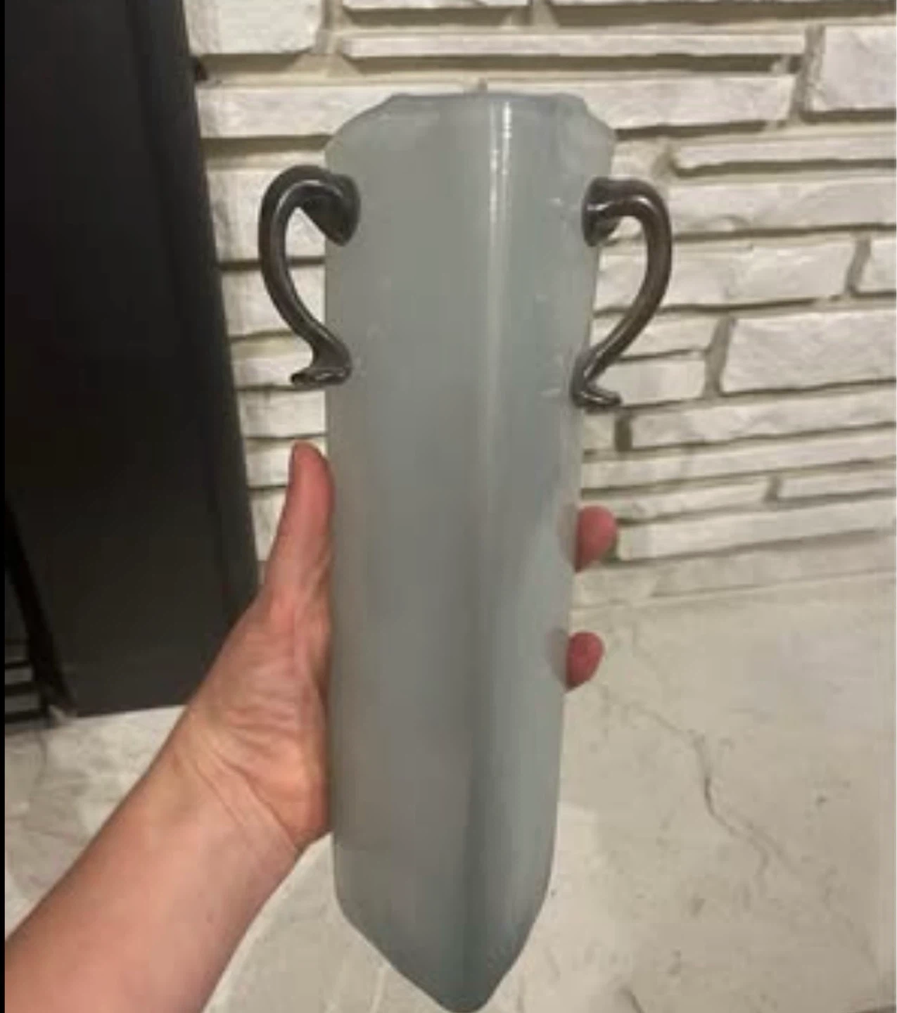 Frosted Glass Decorative Vase