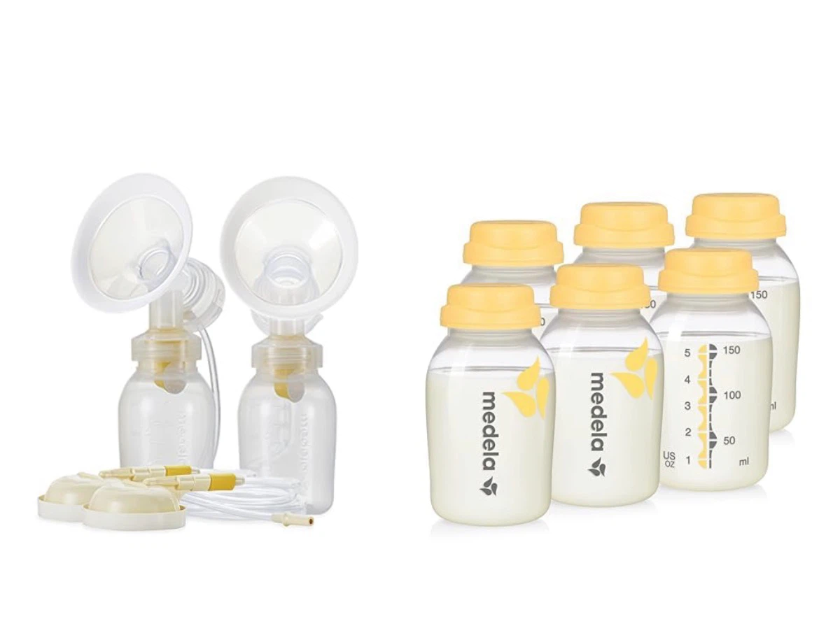 Medela Symphony Breast Pump kit and 3 Bottles