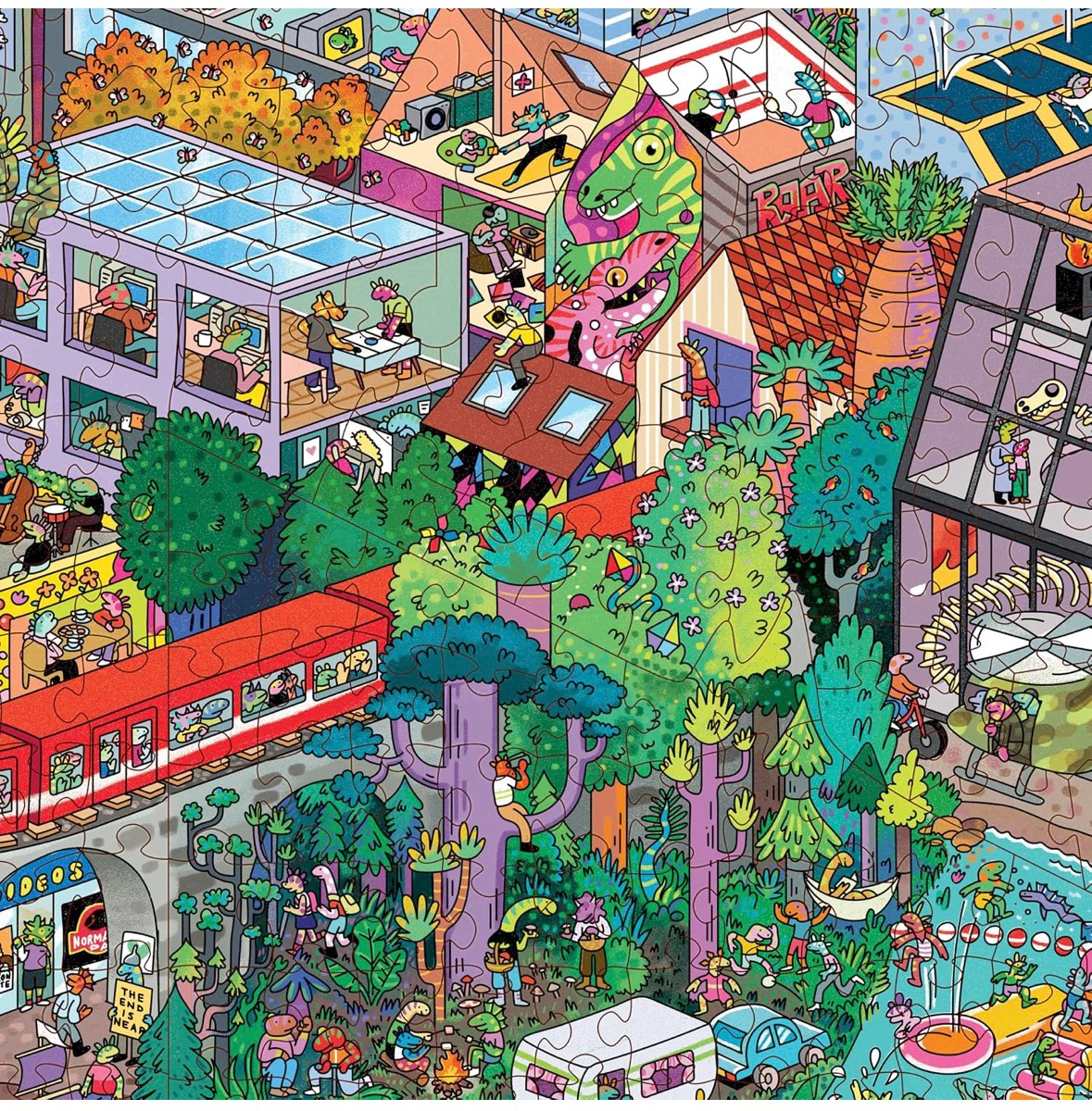 Magic Puzzle Company Big Rock City 1000 Piece Jigsaw Puzzle - photo 2