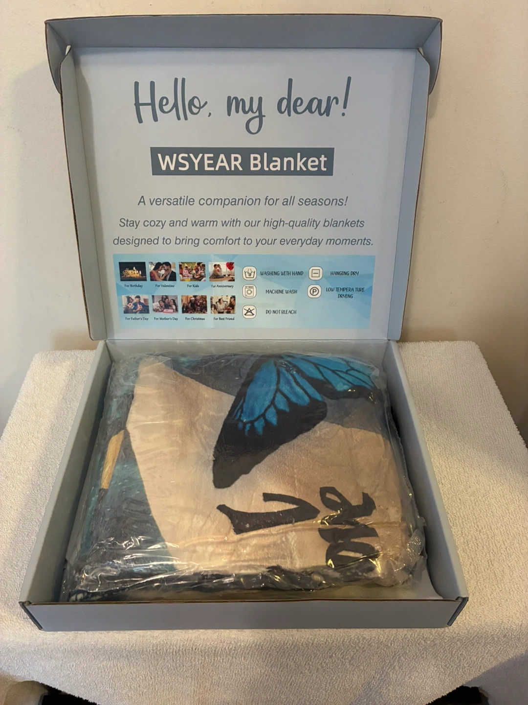 WSYEAR To My Daughter Message Blanket