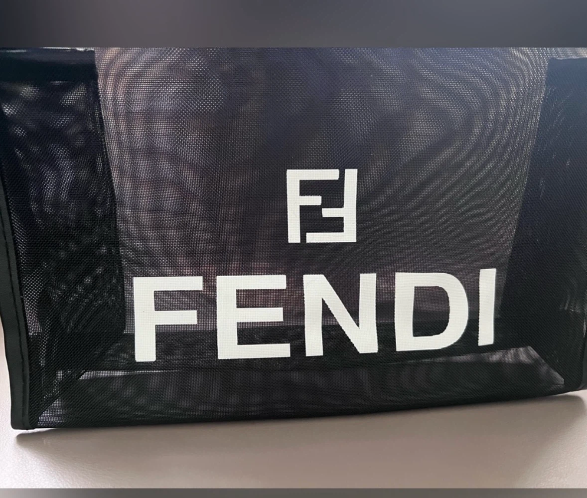 Fendi Mesh Pouch/Cosmetic Bag - photo 2