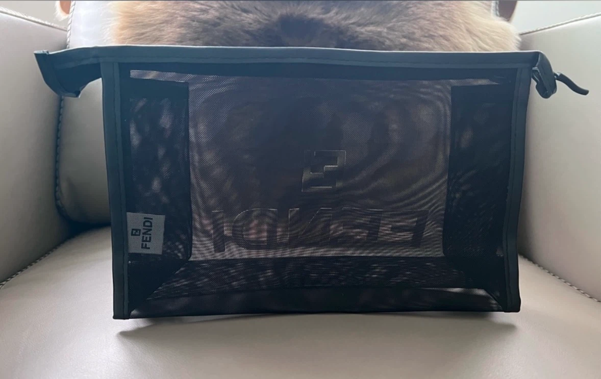 Fendi Mesh Pouch/Cosmetic Bag - photo 4