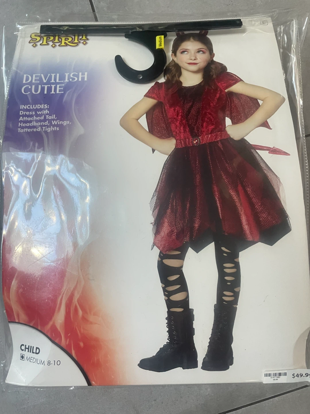 Spirit Halloween Devilish Cutie Costume Child Medium 8-10