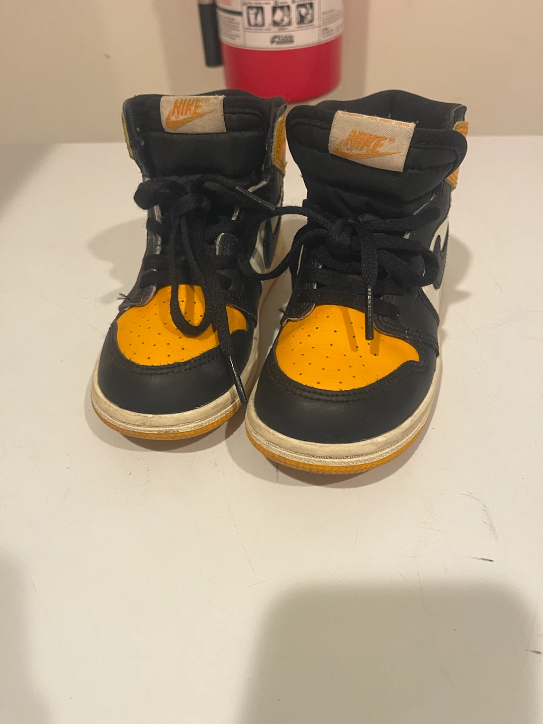 Nike Air Jordan 1 Yellow and Black
