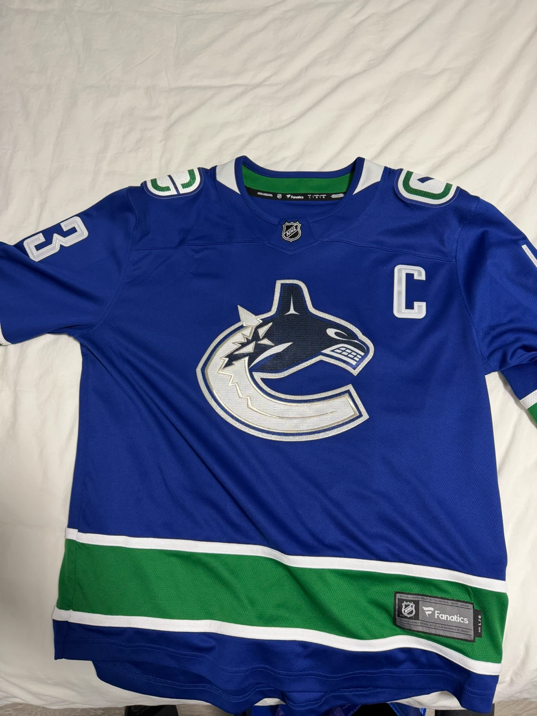Fanatics Vancouver Canucks Quinn Hughes Jersey