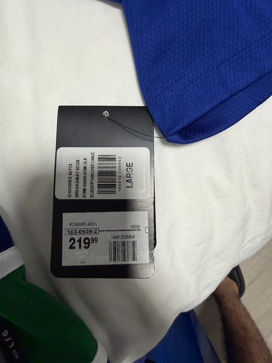Fanatics Vancouver Canucks Quinn Hughes Jersey - photo 2