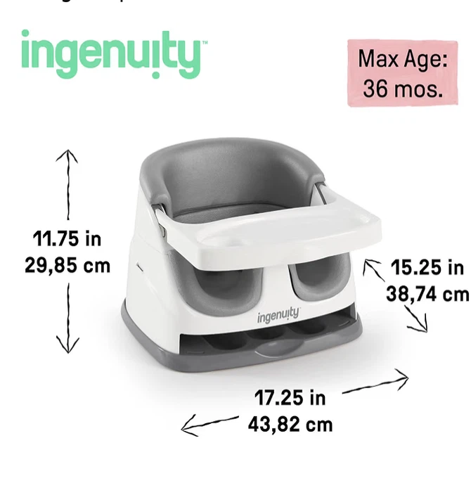 Ingenuity Baby Base 2-in-1 Booster and Floor Seat - photo 3