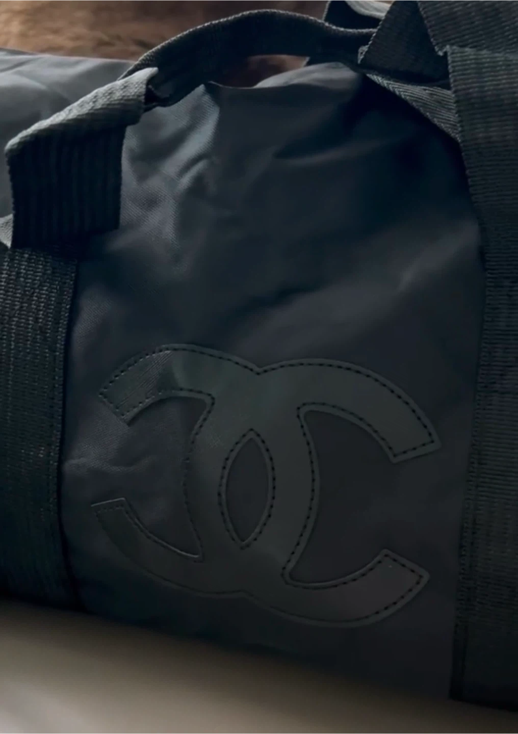 Chanel Paris Black Duffle/Gym Bag - photo 4