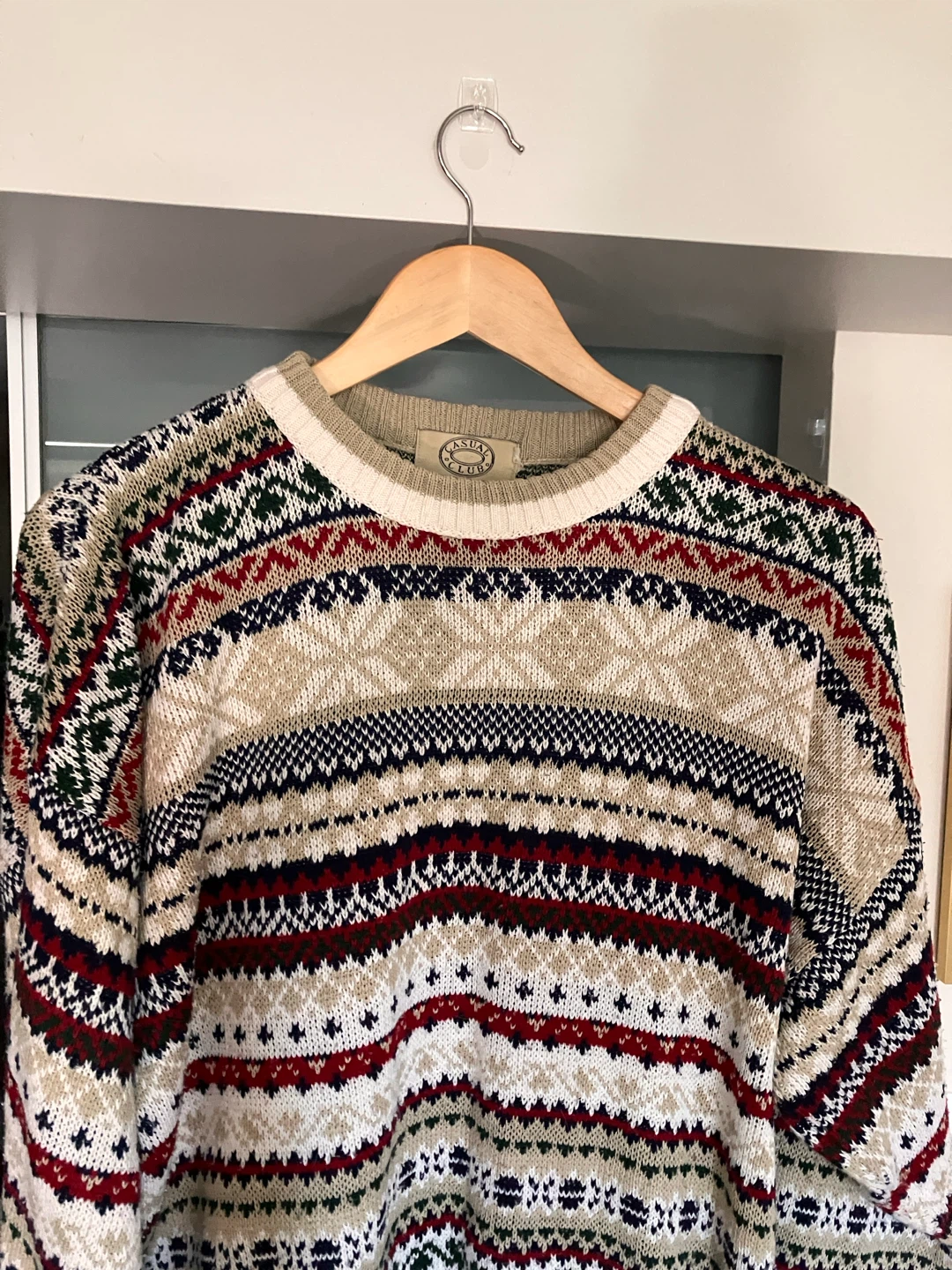 Beige Fair Isle Nordic Sweater - photo 2