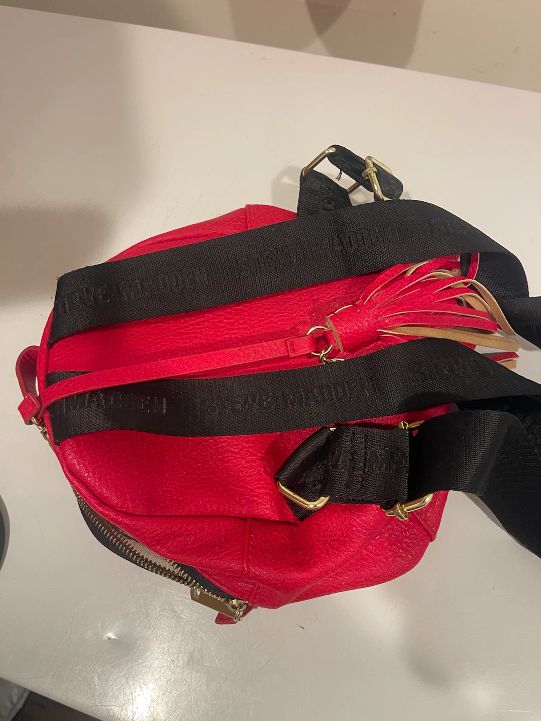 Steve Madden Quilted Red Mini Backpack - photo 4