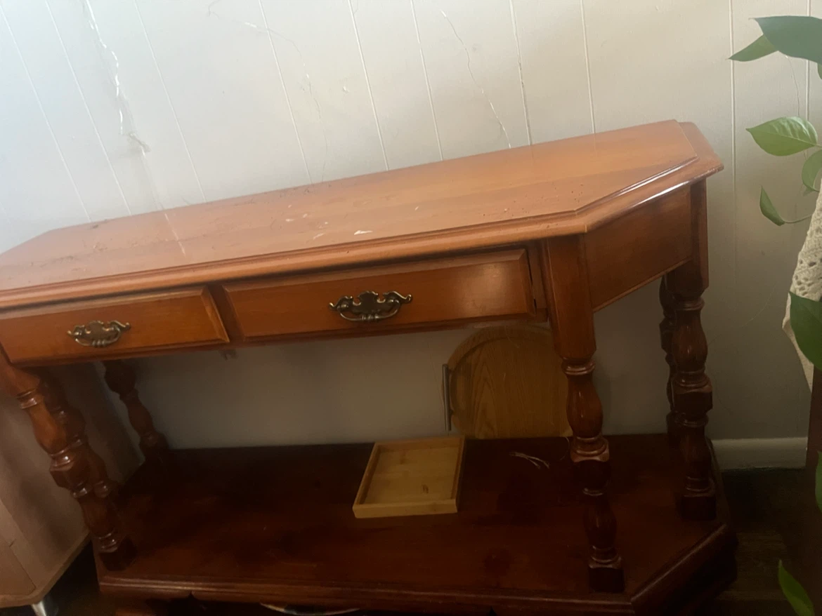 Solid Wood Console Table - photo 2