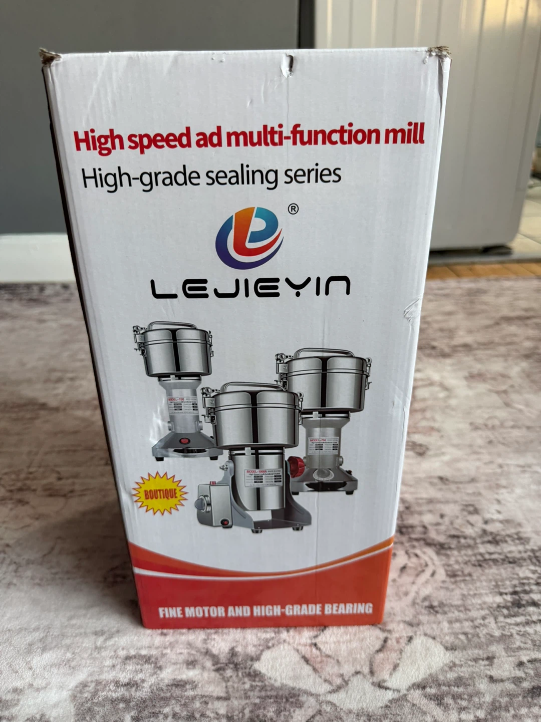 Grain Mill Grinder 750g High Speed Electric Stainless Steel - photo 2