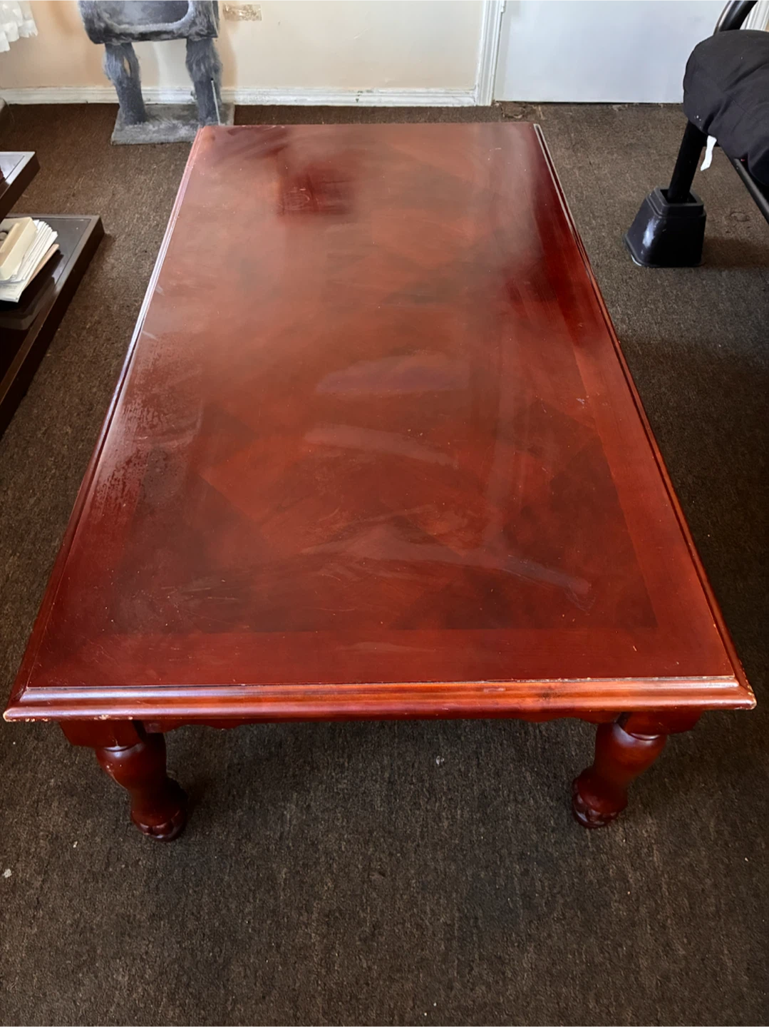 Traditional Dark Wood Coffee Table