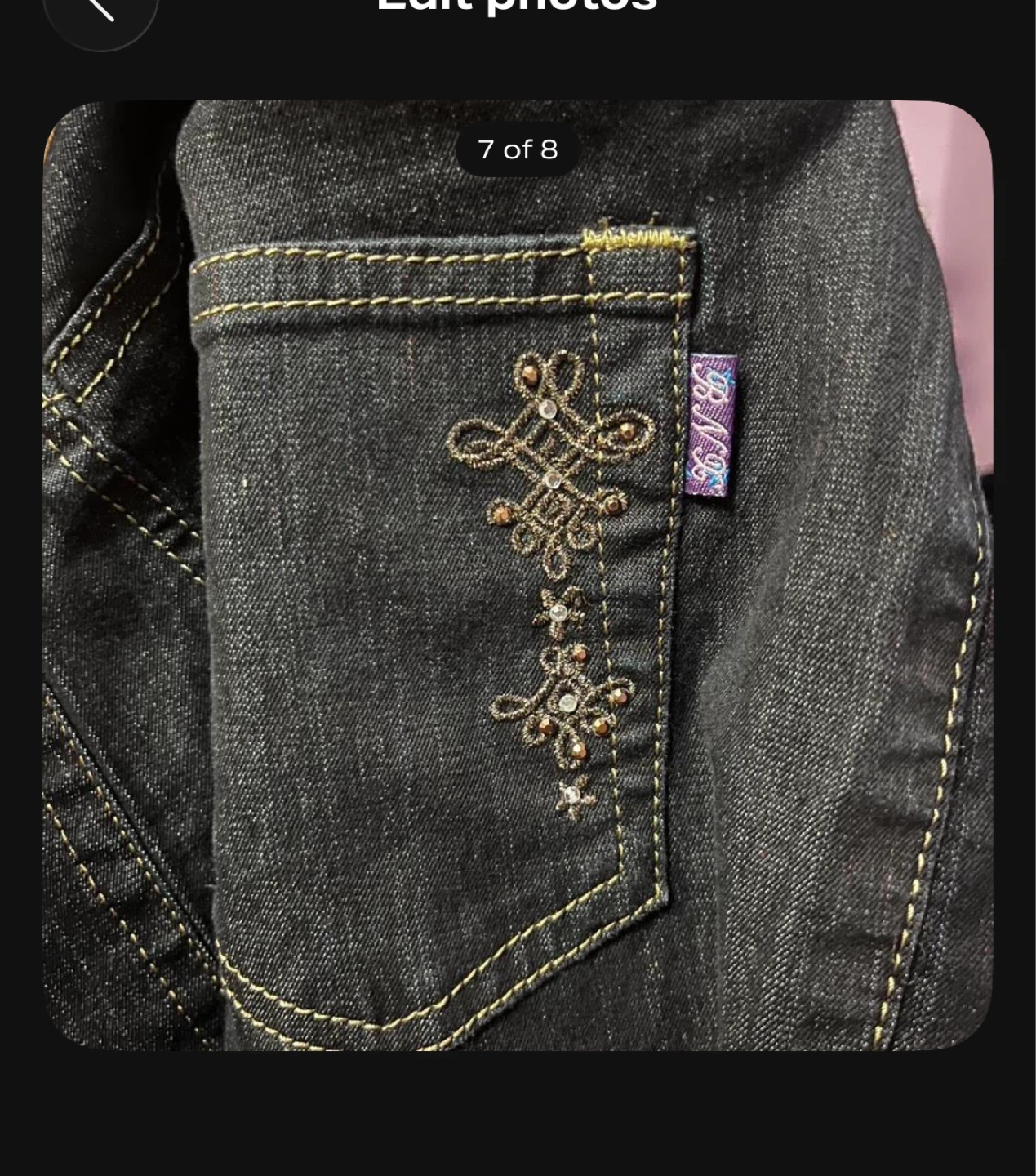 Asian Y2K jeans with embroidery - photo 3