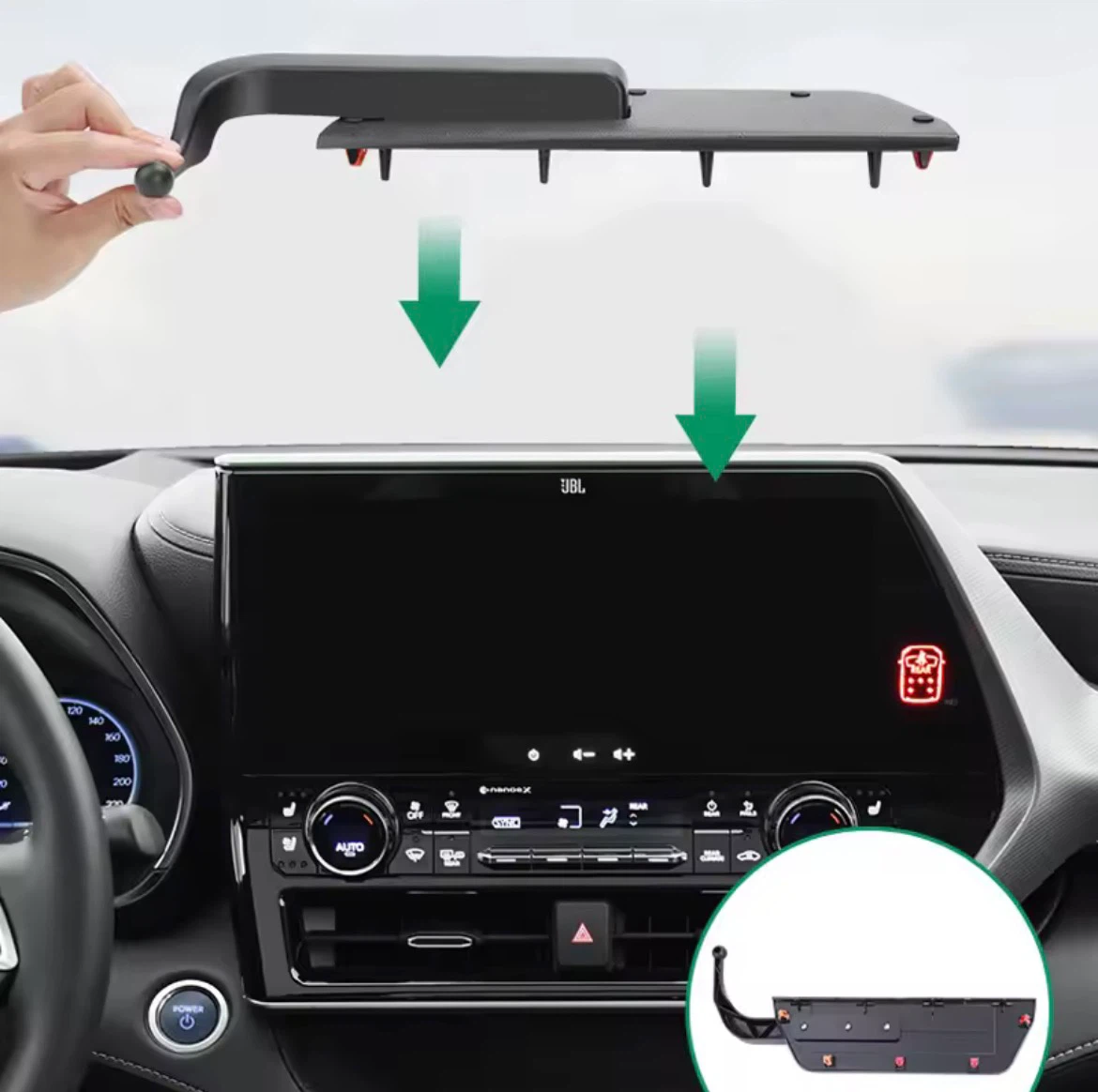 Car Dashboard Mount Phone Holder for RAV Highlander 2021-23 - photo 2