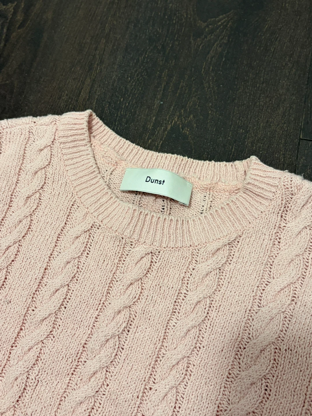 Korean Dunst Cable Knit Short Sleeve Sweater - photo 2