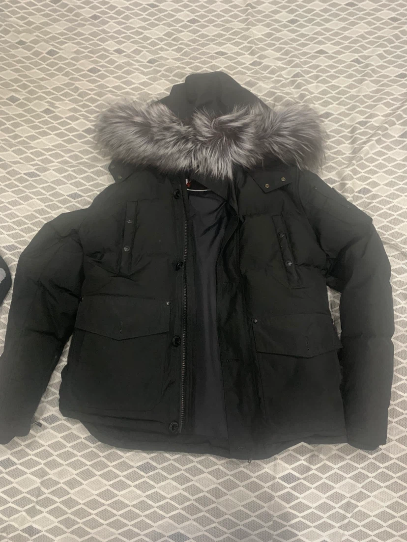 Moose Knuckles Small Black Down Jacket
