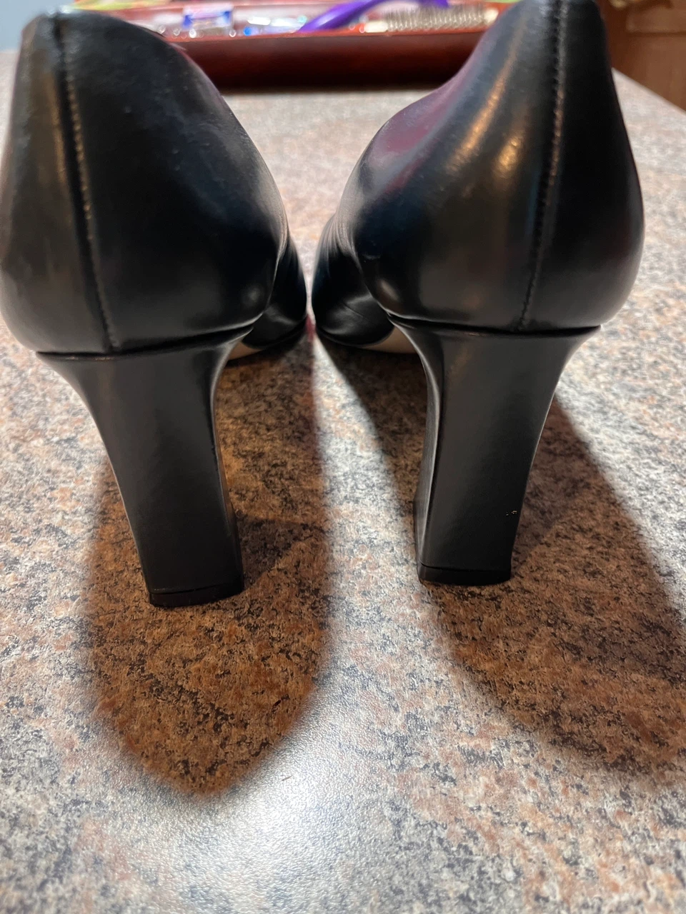 Nine West leather Navy Blue Pumps Size 7M - photo 2