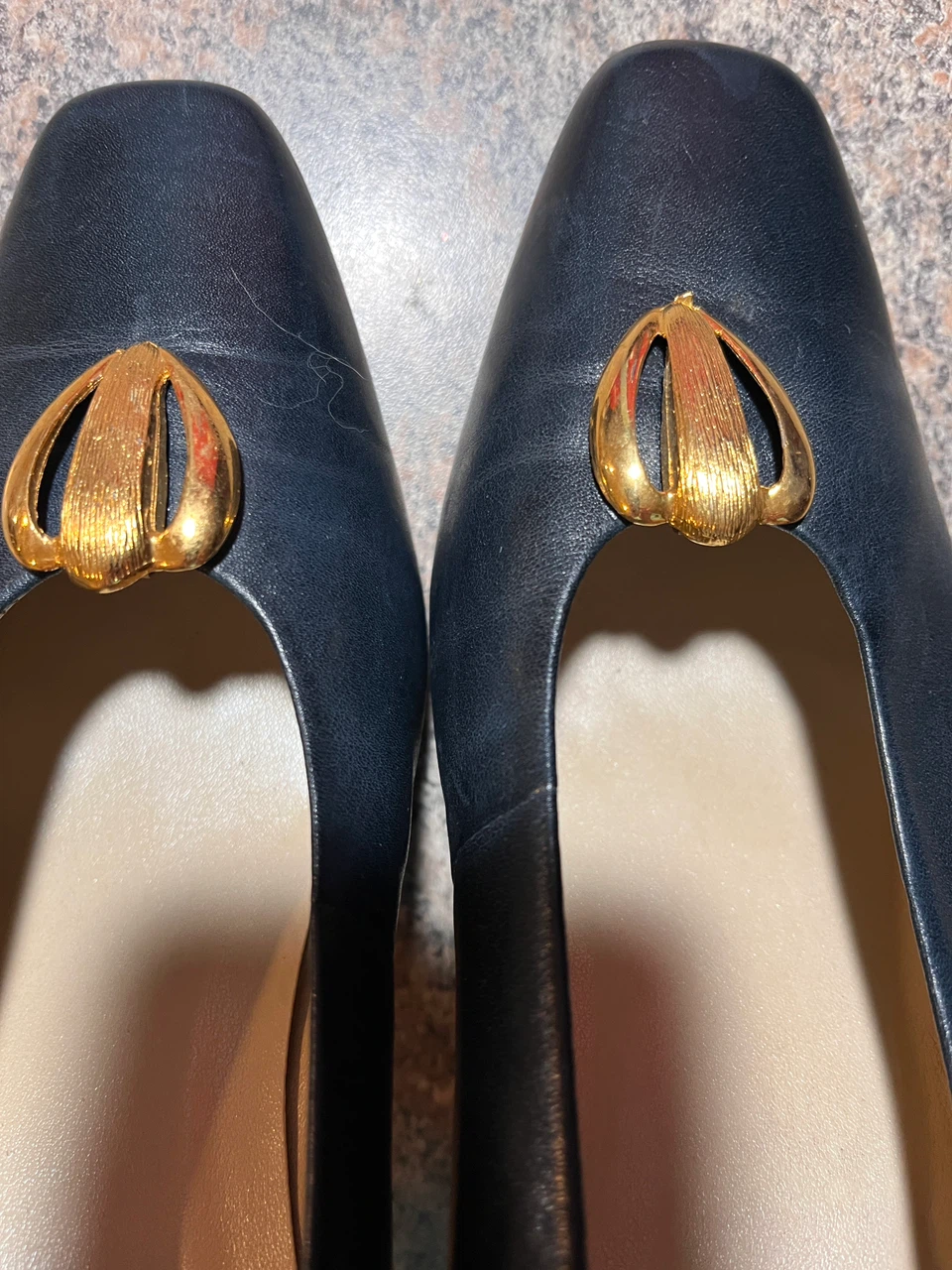 Nine West leather Navy Blue Pumps Size 7M - photo 5