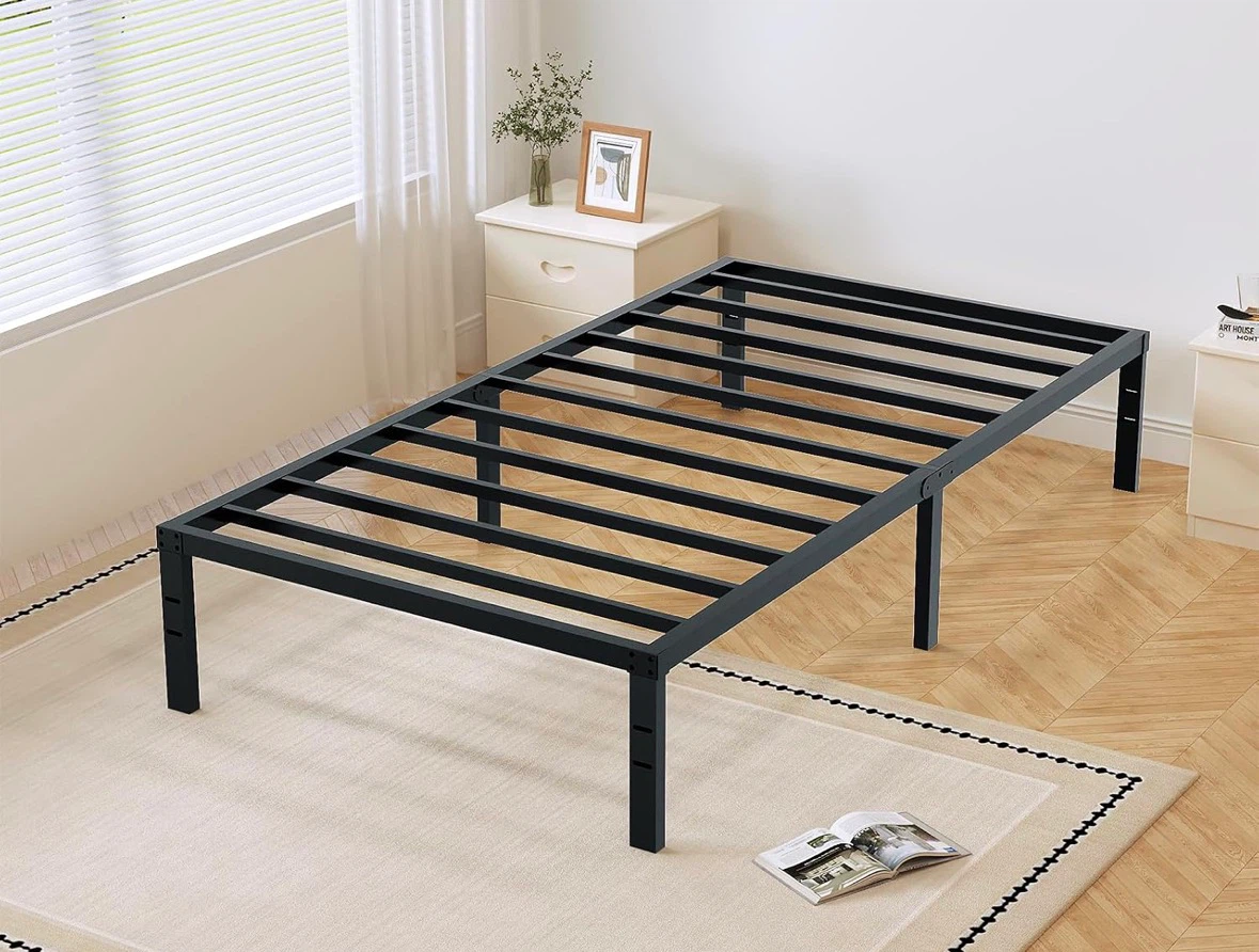 Black Metal Twin Size Bed Frame