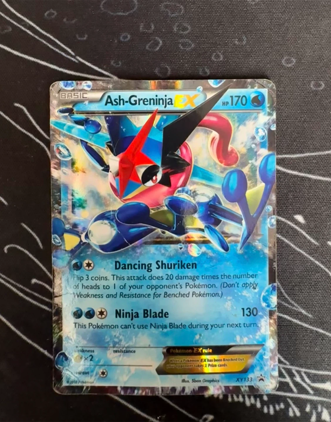 Ash-Greninja EX XY133 Pokemon Card