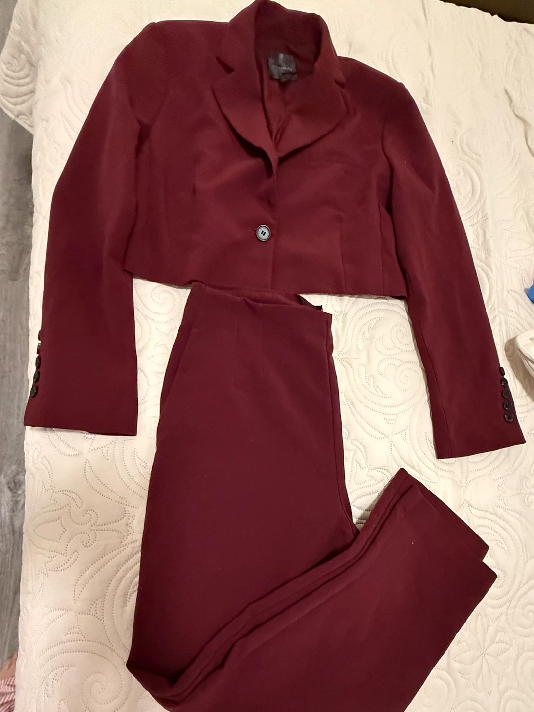 Dynamite burgandy Blazer and Pants Set