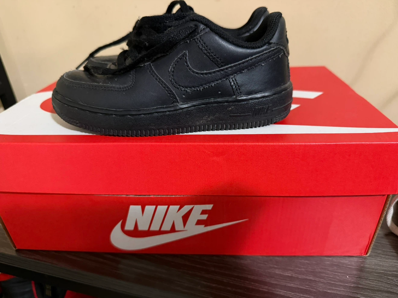 Nike Air Force 1 Toddler Shoes Black