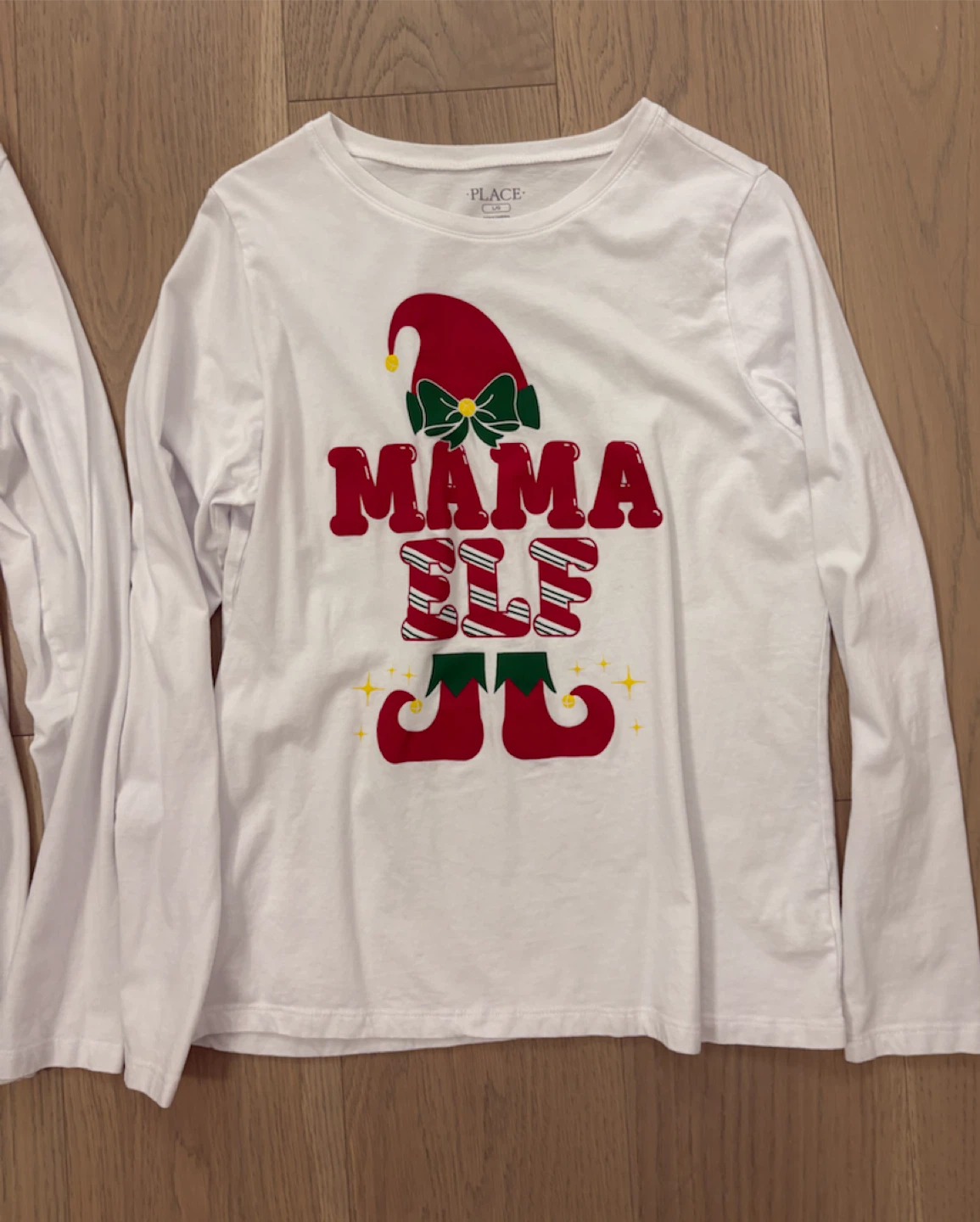 Papa and Mama Elf Matching Long Sleeve Shirts - photo 2