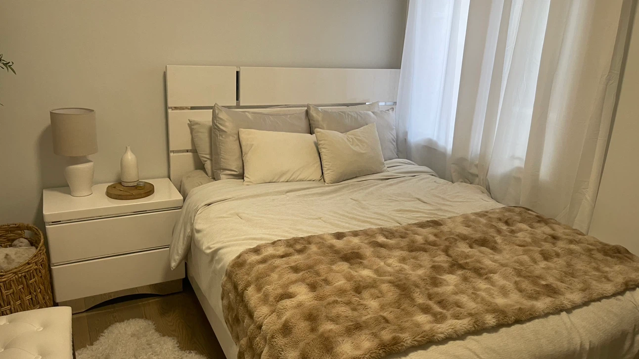 Queen Size Bed and Nightstand - photo 4