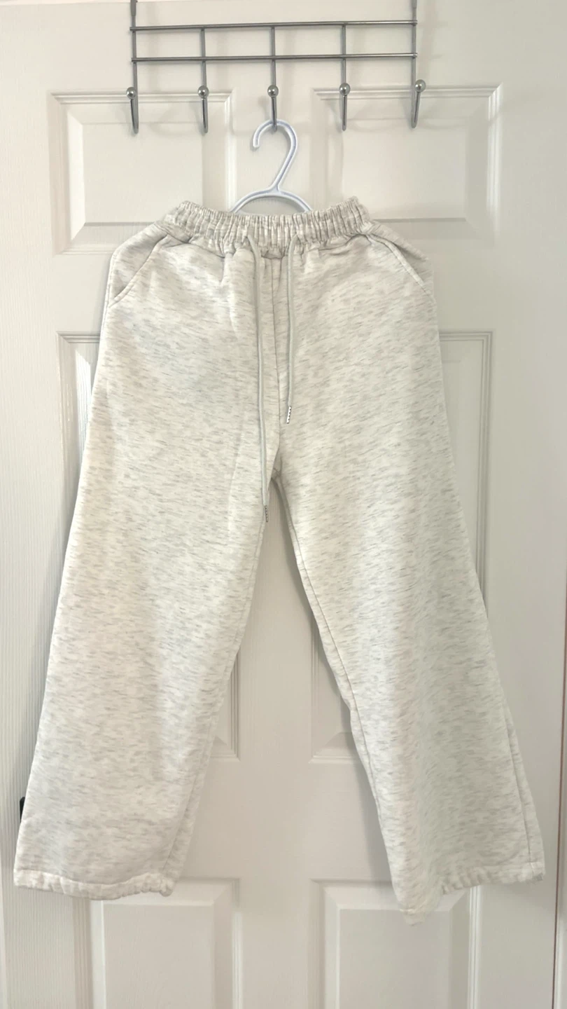 Cozy Fleece-Lined Wide-Leg Sweatpants - photo 2