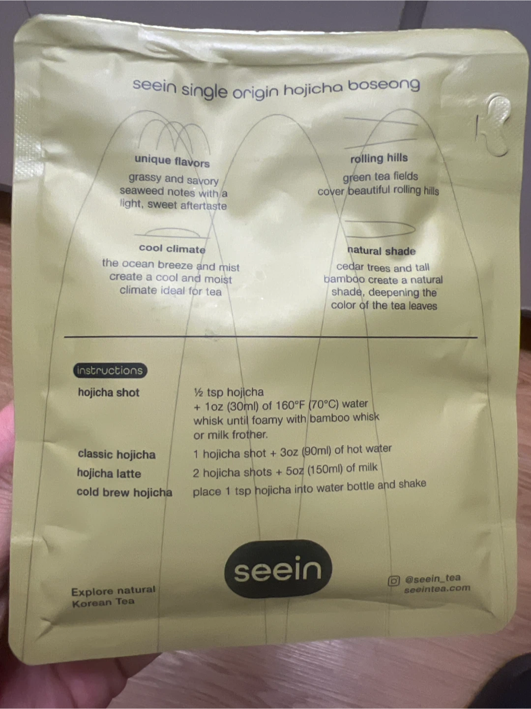 Seein Single Origin Hojicha Powder Boseong 100g - photo 2