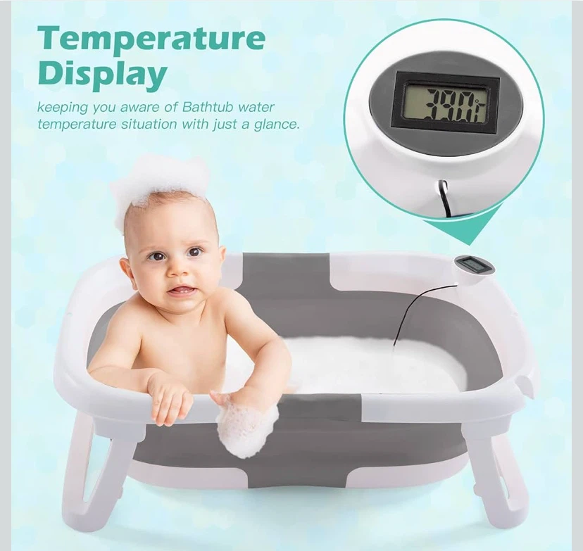 Foldable Baby Bathtub with Temperature Display - photo 5