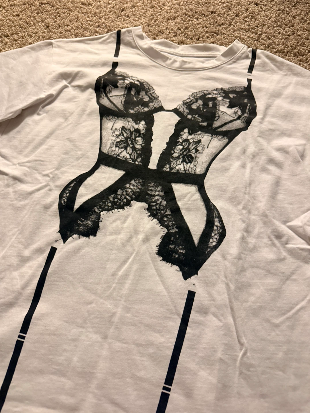 Graphic print white t-shirt - photo 2