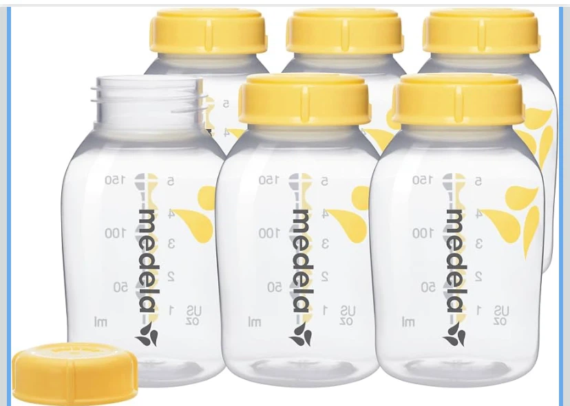 6 Medela Breast Milk Storage Bottles