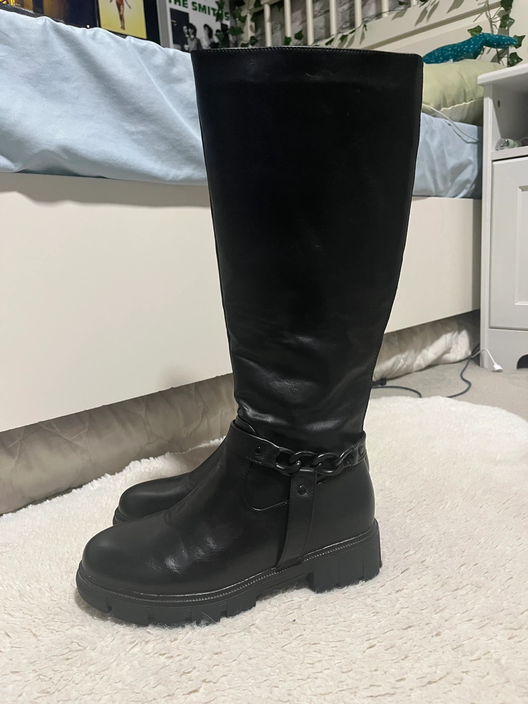 Black Knee High Boots - EU 37/US 6/6.5