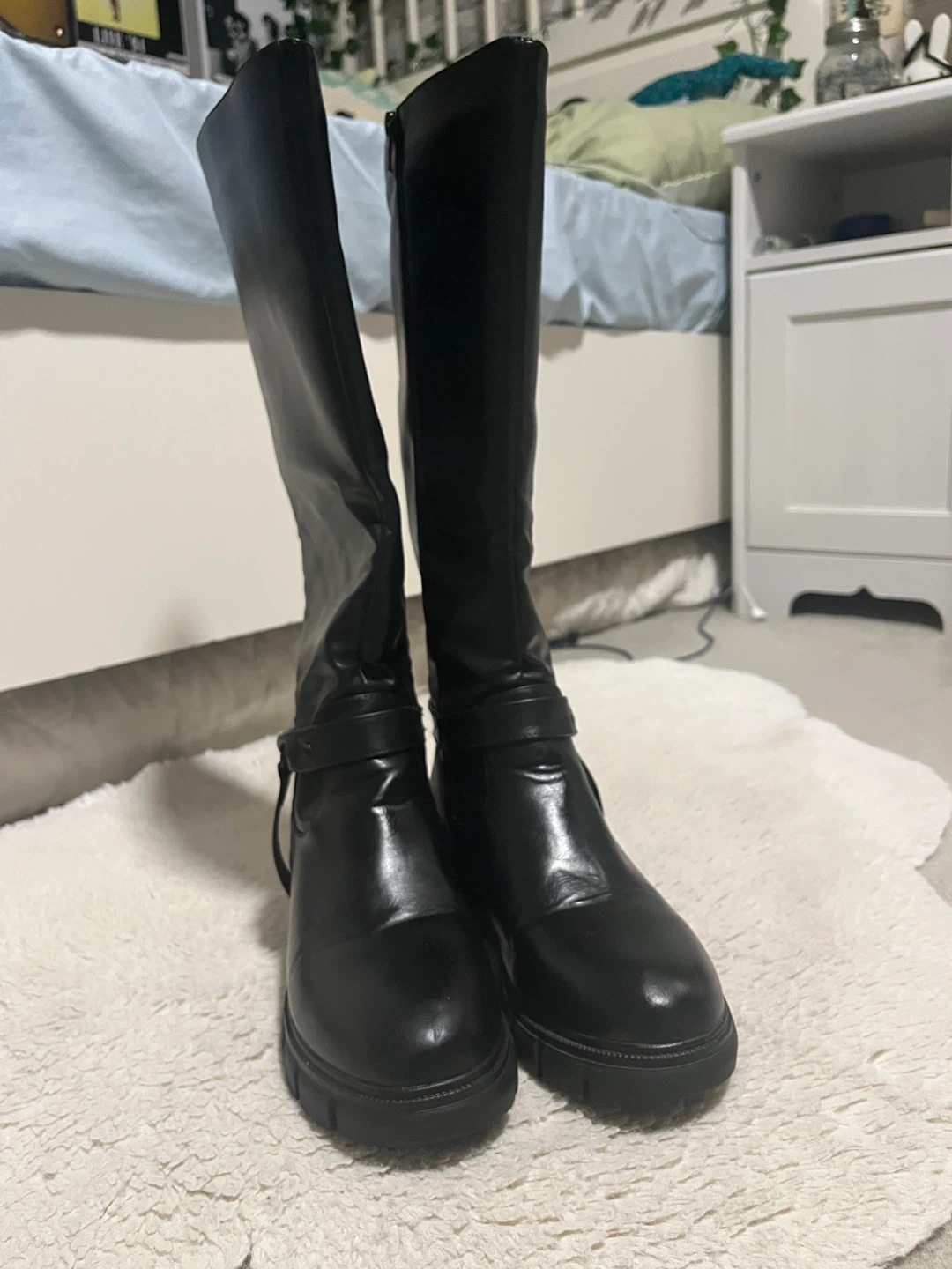 Black Knee High Boots - EU 37/US 6/6.5 - photo 2