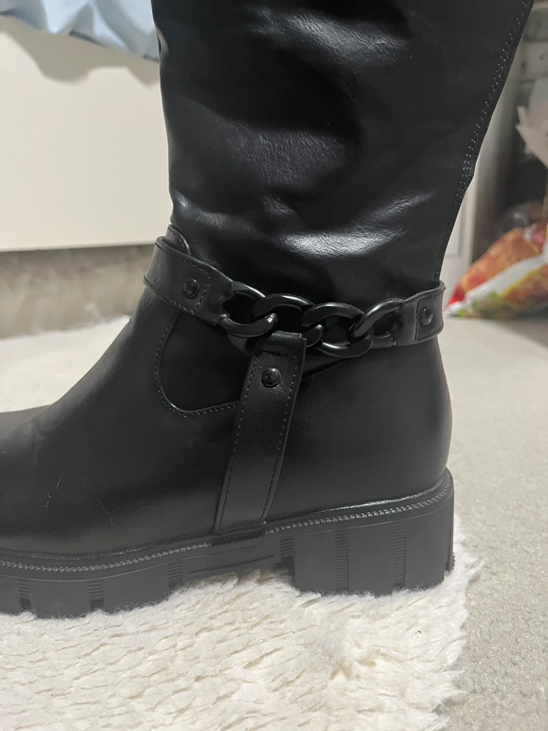 Black Knee High Boots - EU 37/US 6/6.5 - photo 4
