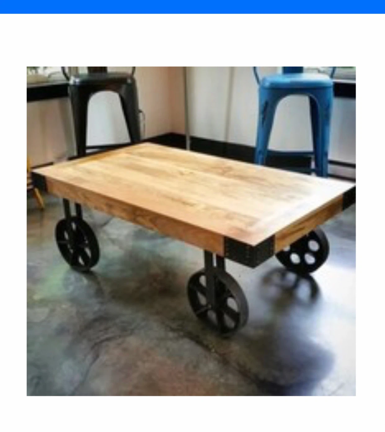 Industrial Style Coffee Table - photo 2