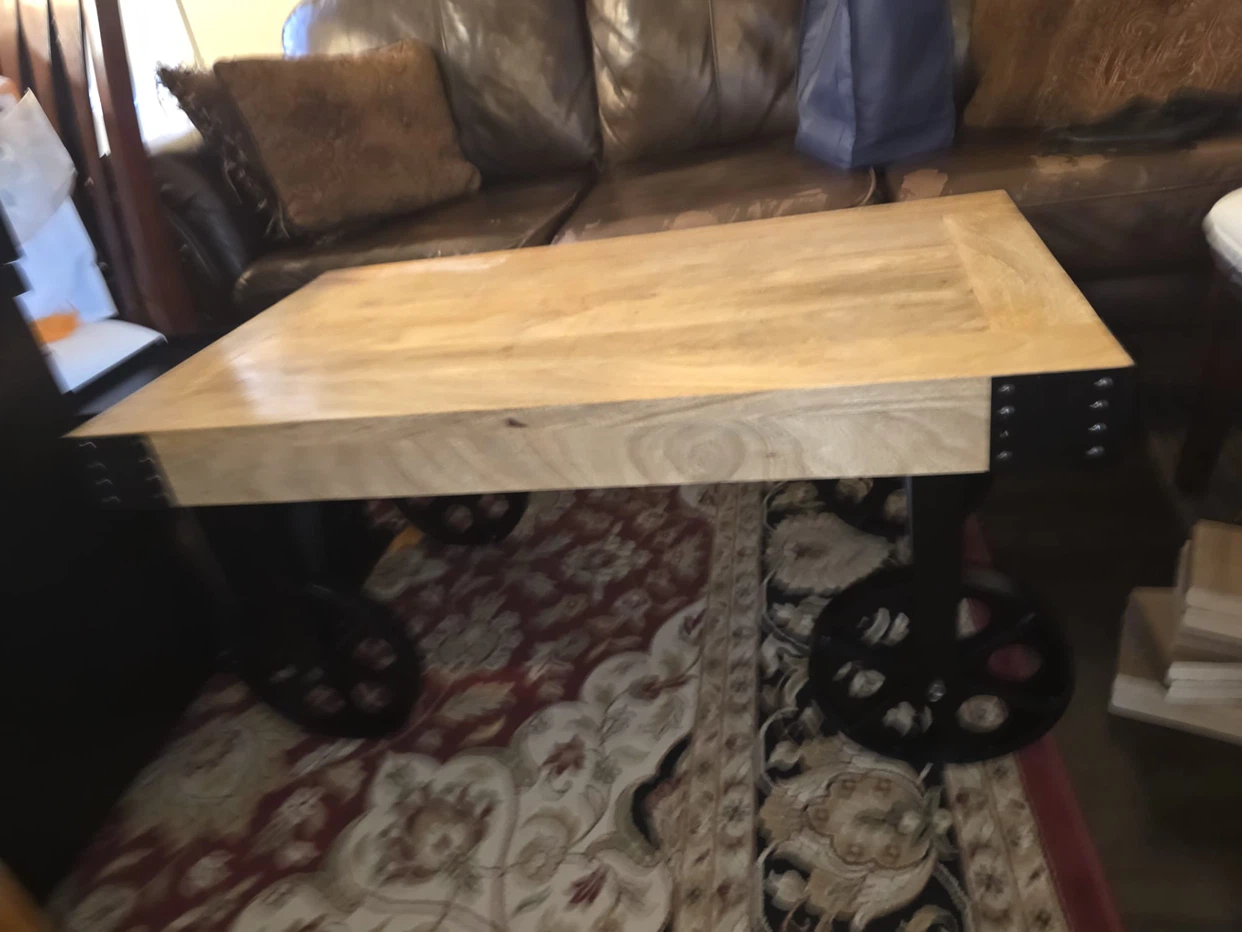 Industrial Style Coffee Table - photo 3