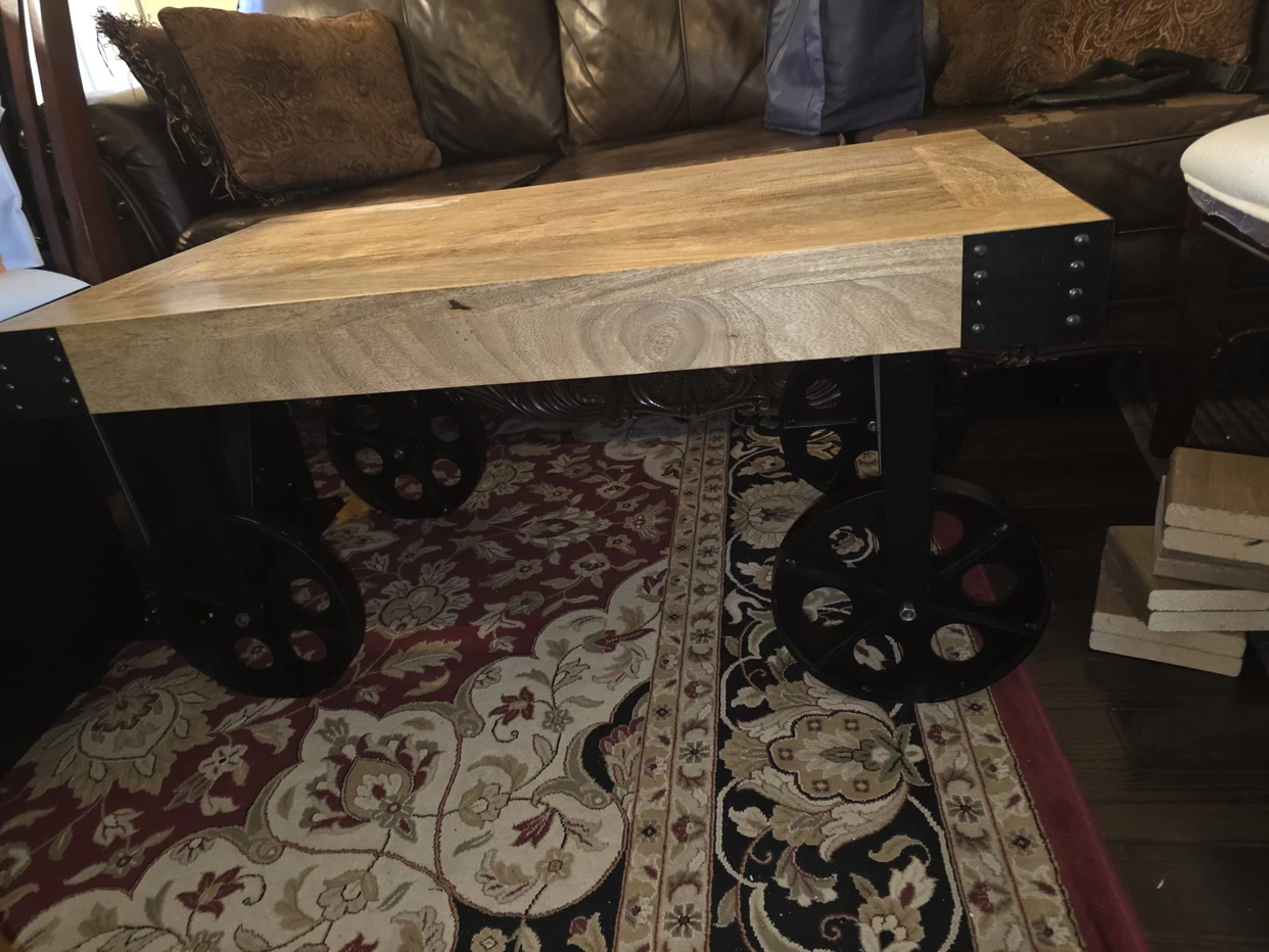 Industrial Style Coffee Table - photo 4