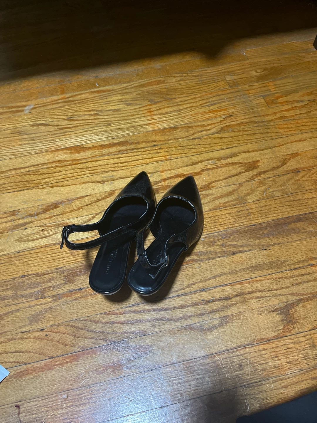 Black Patent Slingback Heels - photo 2